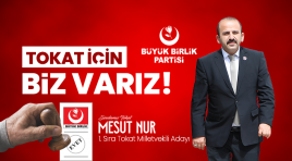 Büyük Birlik Partisi Tokat Milletvekili Adayı Mesut Nur: Tokat İçin Biz Varız